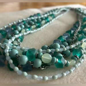 Lia Sophia multi chain statement necklace